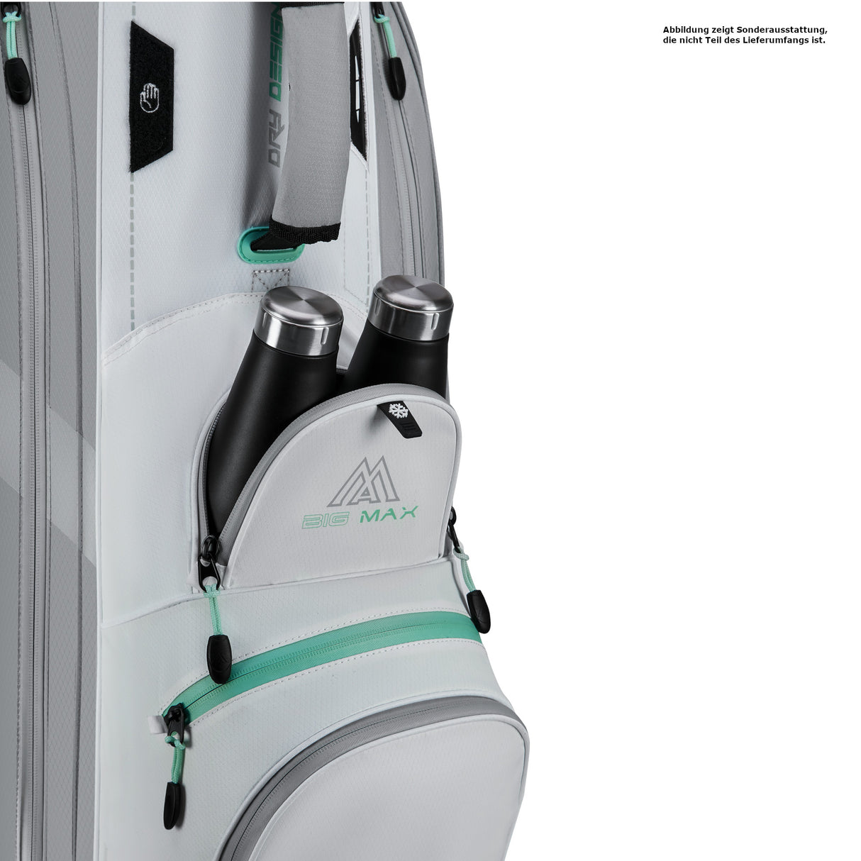 Big Max Dri Lite Sport 3 Waterproof Cartbag, Grau / Weiß / Mint - Golflaedchen.de
