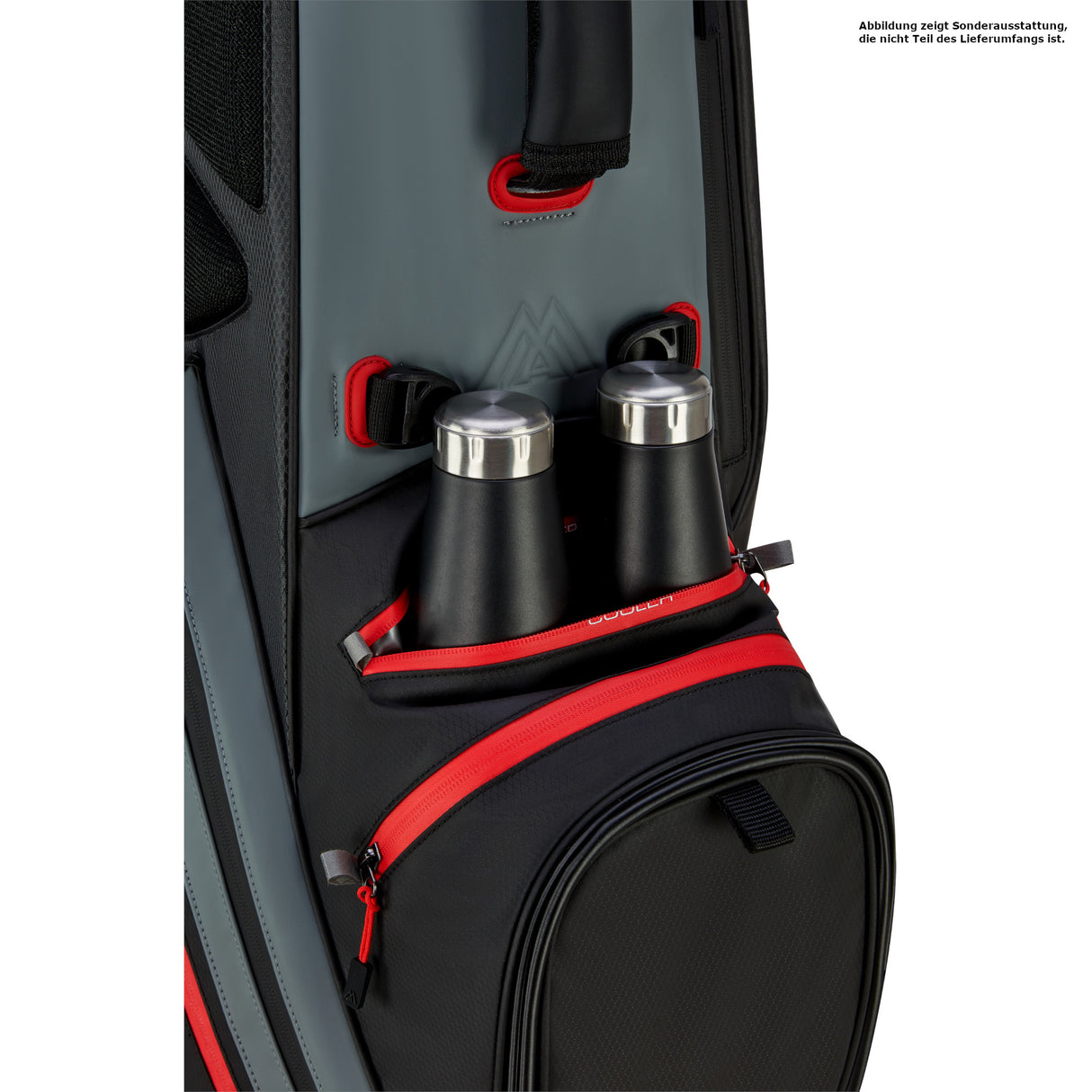 Big Max Dri Lite Hybrid Tour 2 Waterproof Standbag, Schwarz / Grau / Rot - Golflaedchen.de