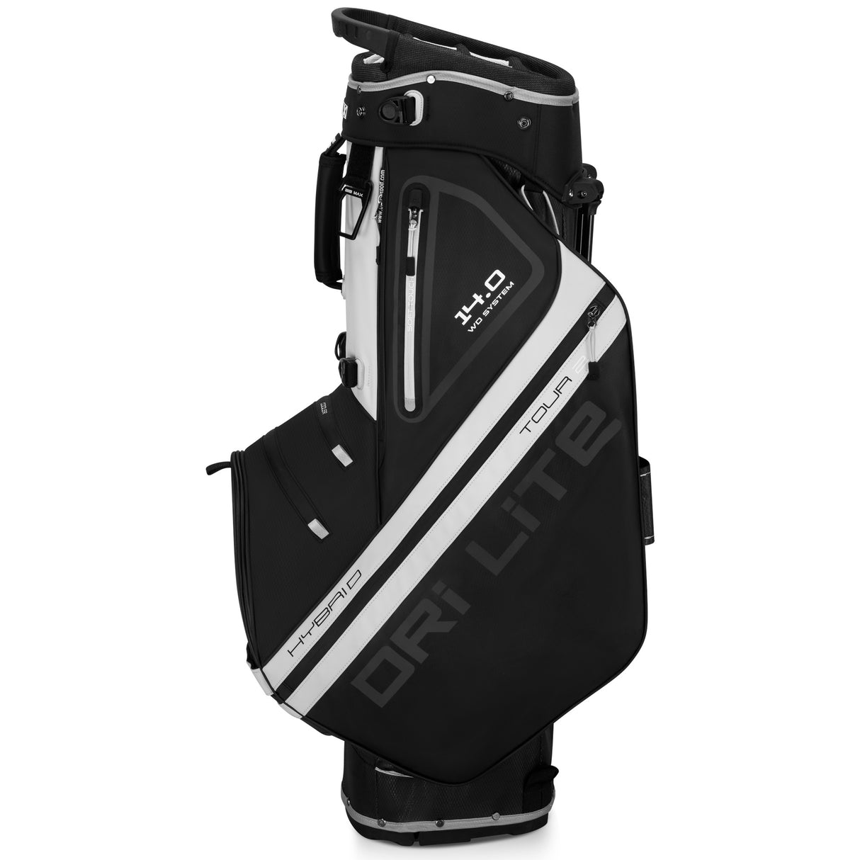 Big Max Dri Lite Hybrid Tour 2 Waterproof Standbag, Schwarz / Offwhite - Golflaedchen.de