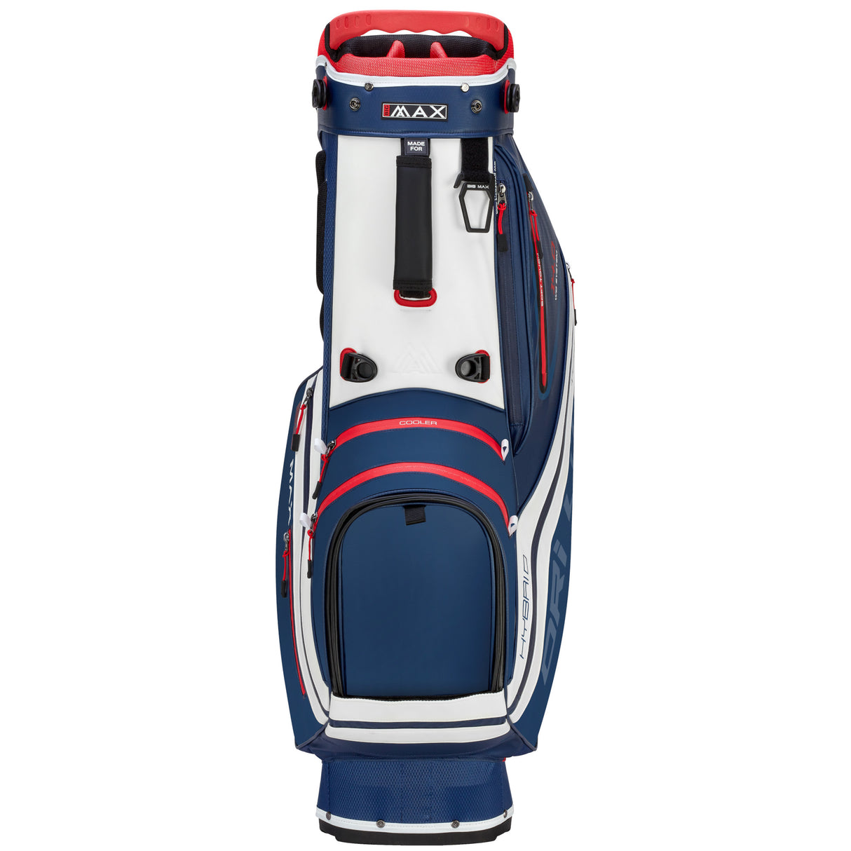 Big Max Dri Lite Hybrid Tour 2 Waterproof Standbag, Blau / Rot / Weiß - Golflaedchen.de