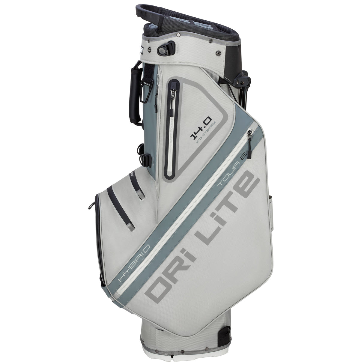 Big Max Dri Lite Hybrid Tour 2 Waterproof Standbag, Silbergrau - Golflaedchen.de