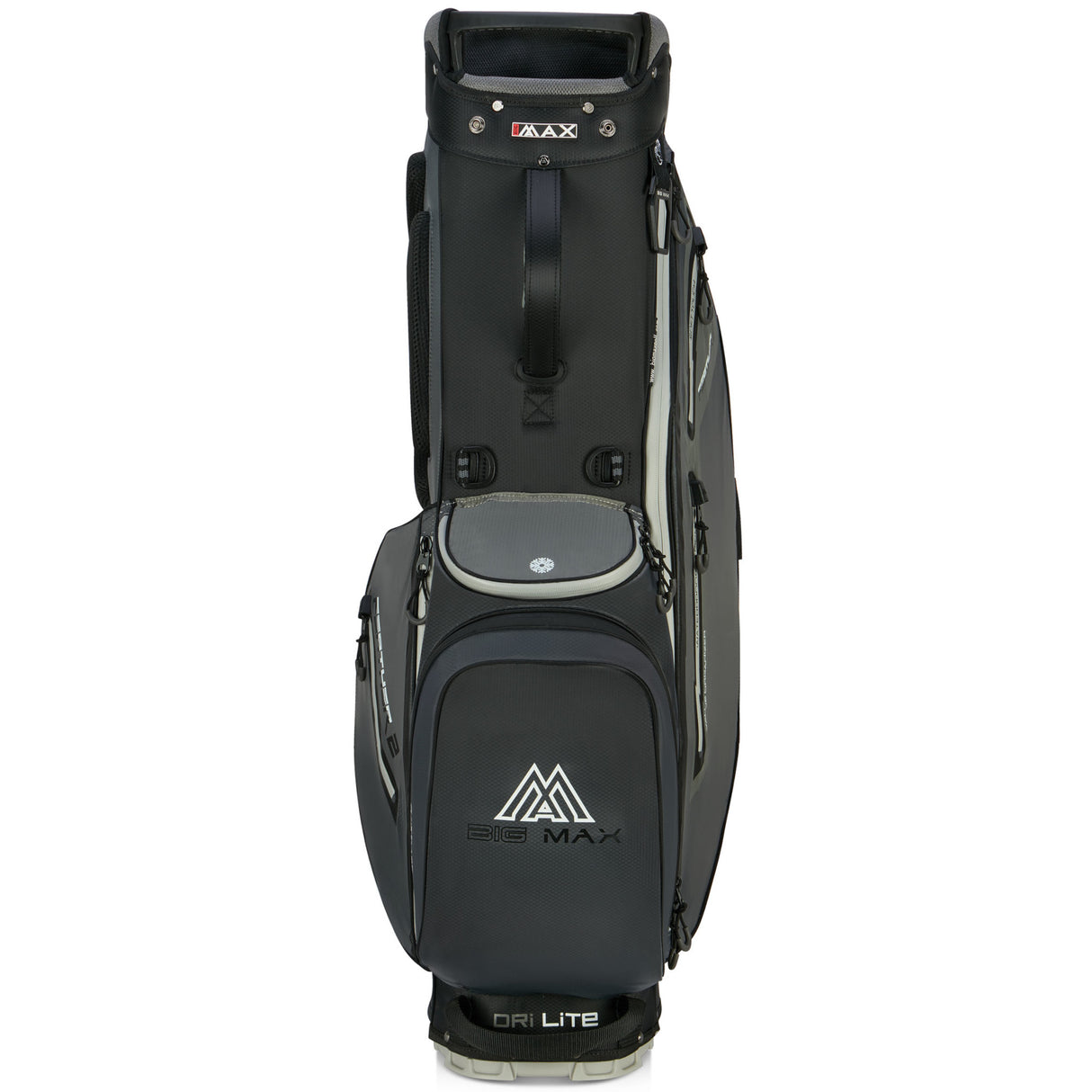 Big Max Dri Lite Feather 2 Waterproof Standbag, Grau / Schwarz - Golflaedchen.de