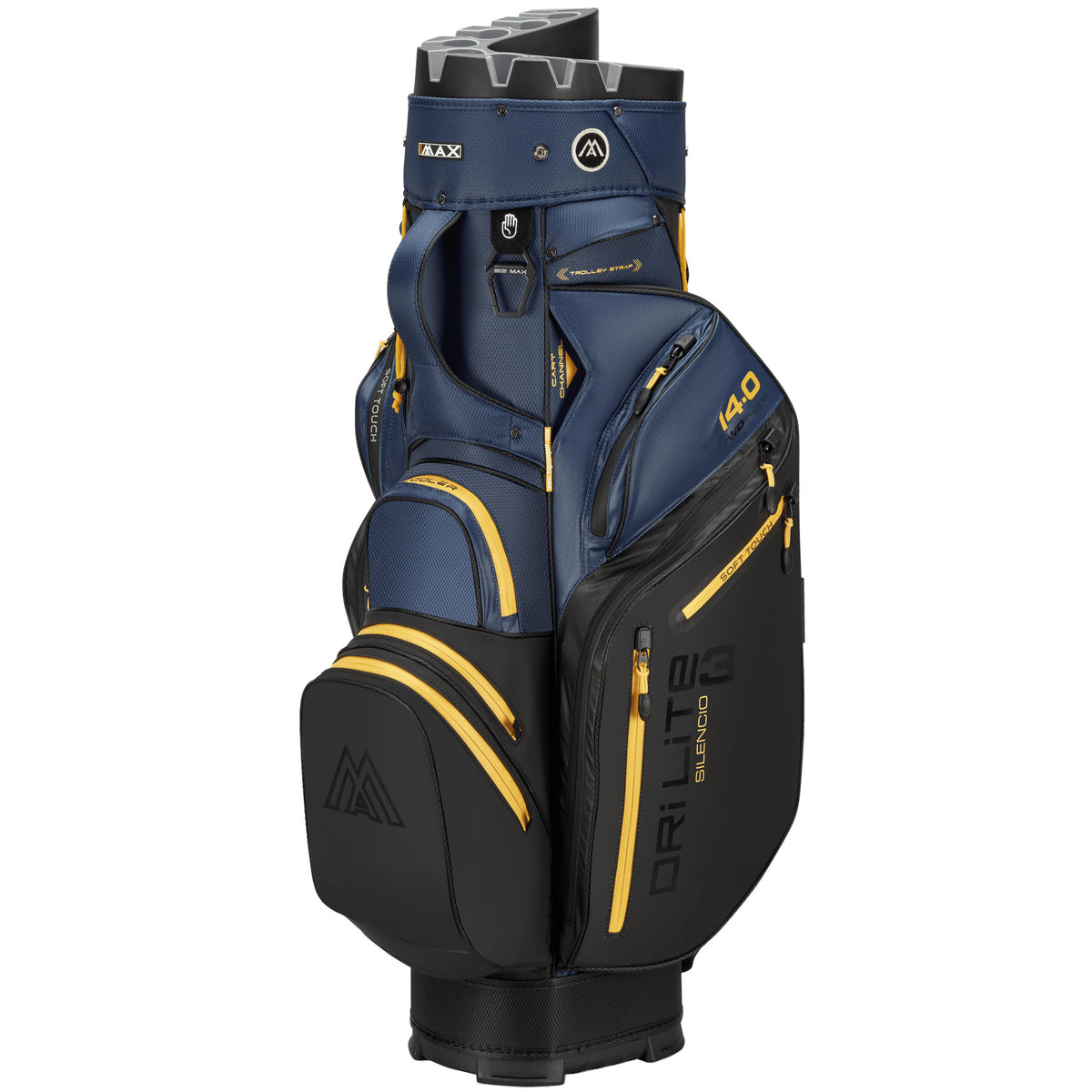 Big Max Dri Lite Silencio 3 Cartbag, Schwarz / Blau / Gelb - Golflaedchen.de