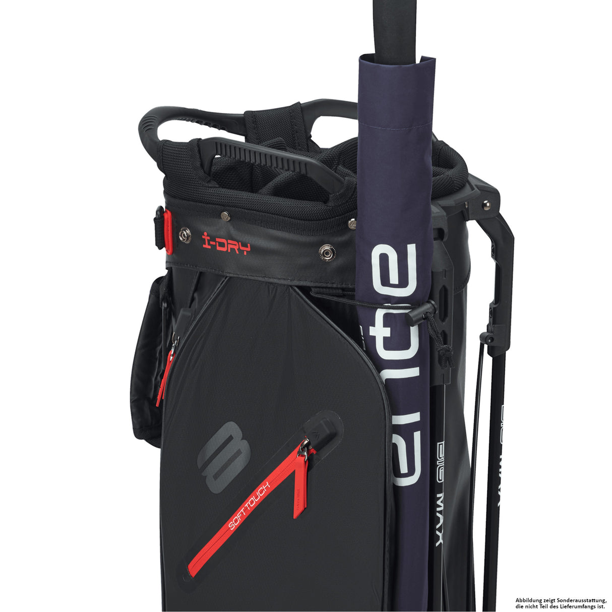 Big Max Aqua Eight H Waterproof Standbag, Schwarz / Rot - Golflaedchen.de