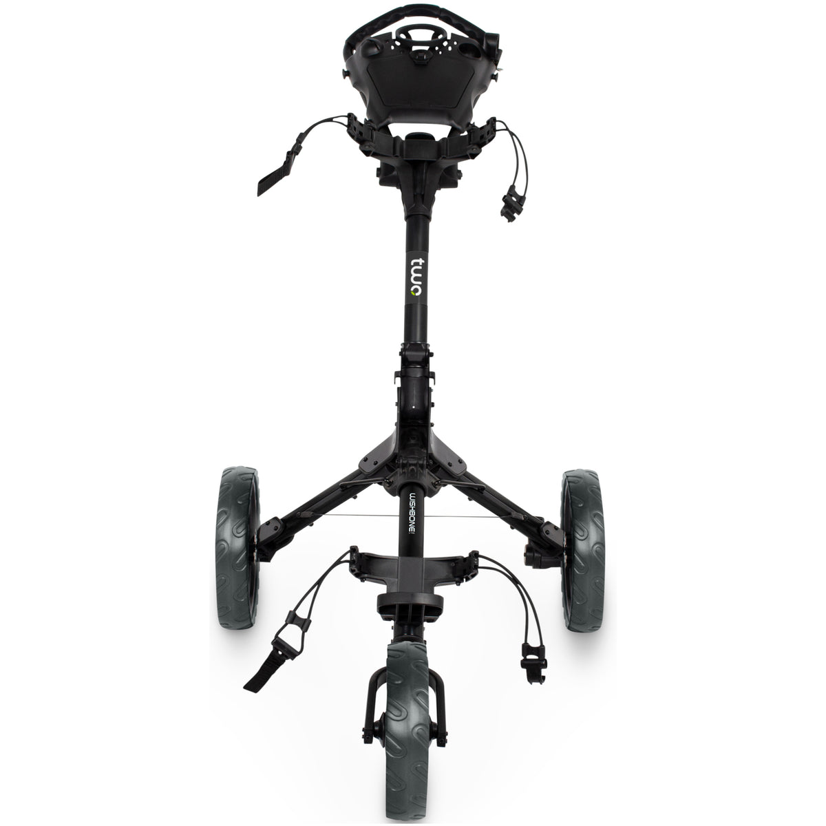 Wishbone TWO Golftrolley, Schwarz / Weiß - Golflaedchen.de