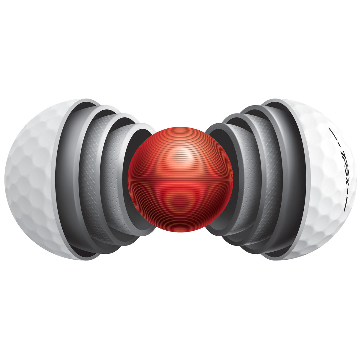 Taylor Made TP5x Golfbälle, 12 Stück - Golflaedchen.de