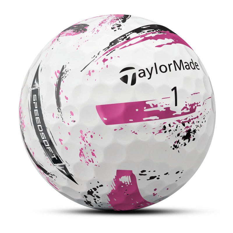 Taylor Made 2026 SpeedSoft INK Golfbälle, Multi - Color, 12 Stück - Golflaedchen.de