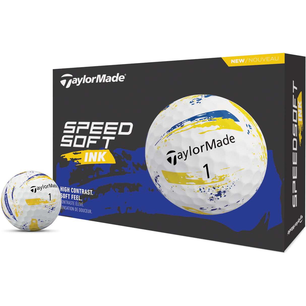 Taylor Made 2026 SpeedSoft INK Golfbälle, 12 Stück - Golflaedchen.de