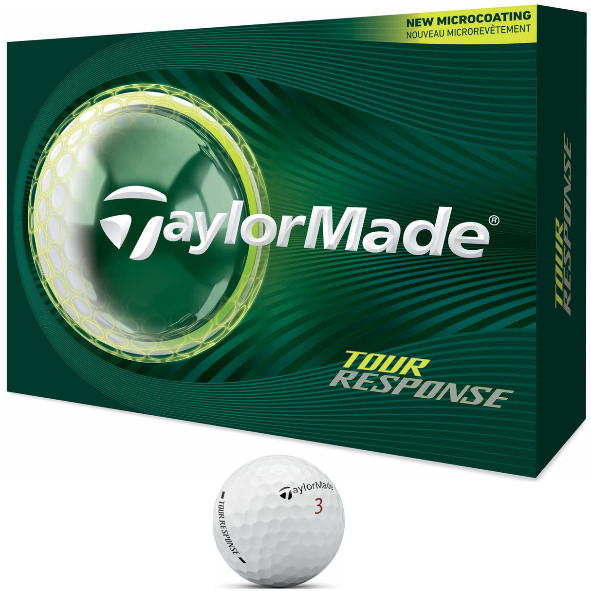 TaylorMade 2026 Tour Response Golfbälle, Weiß, 12 Stück - Golflaedchen.de