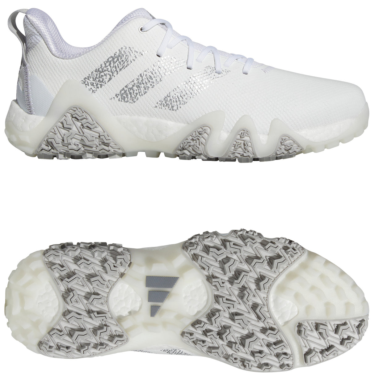 Adidas CodeChaos Herren Golfschuhe, Weiß / Silbergrau - Golflaedchen.de
