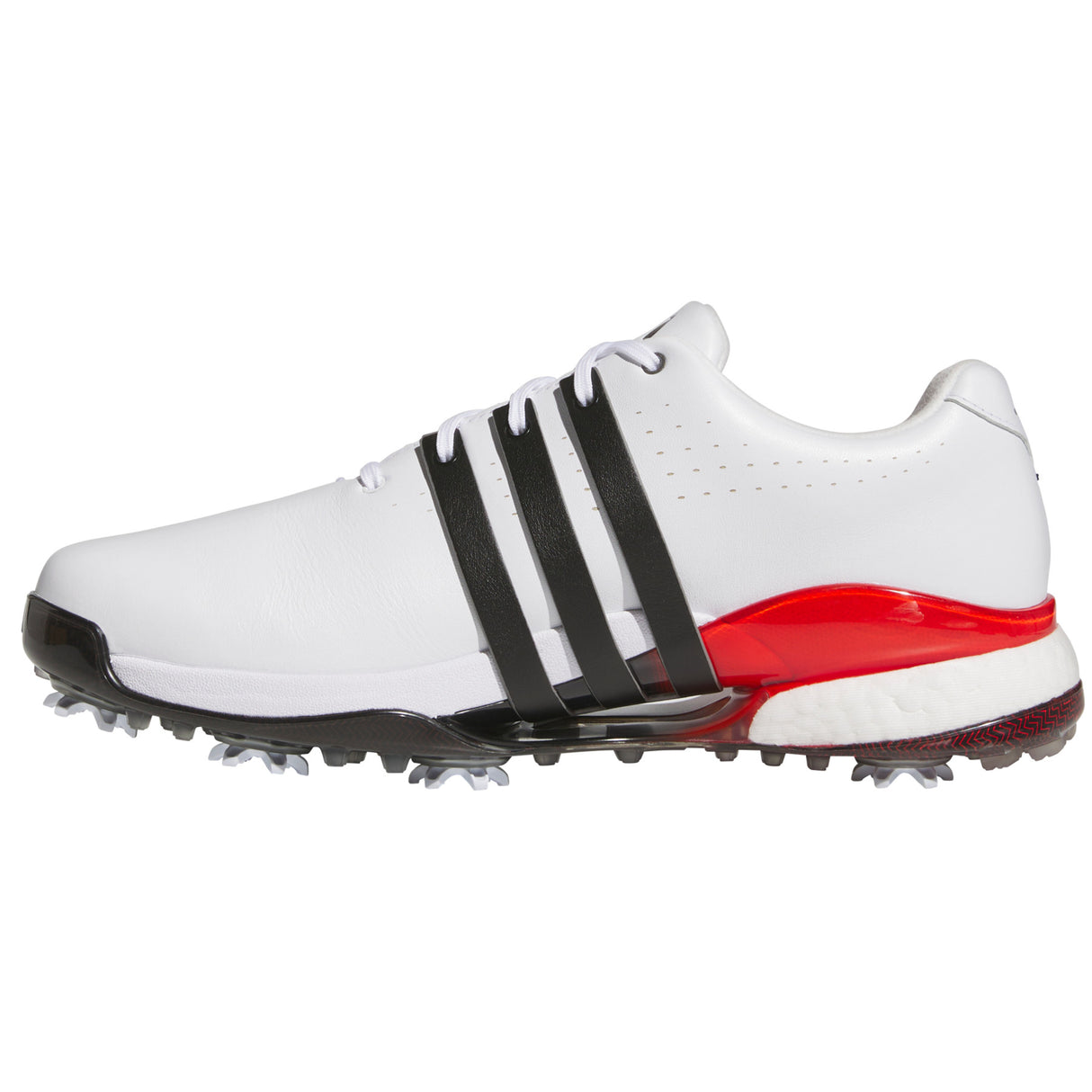 Adidas Tour 360 Herren Golfschuhe, Weiß / Schwarz / Rot - Golflaedchen.de