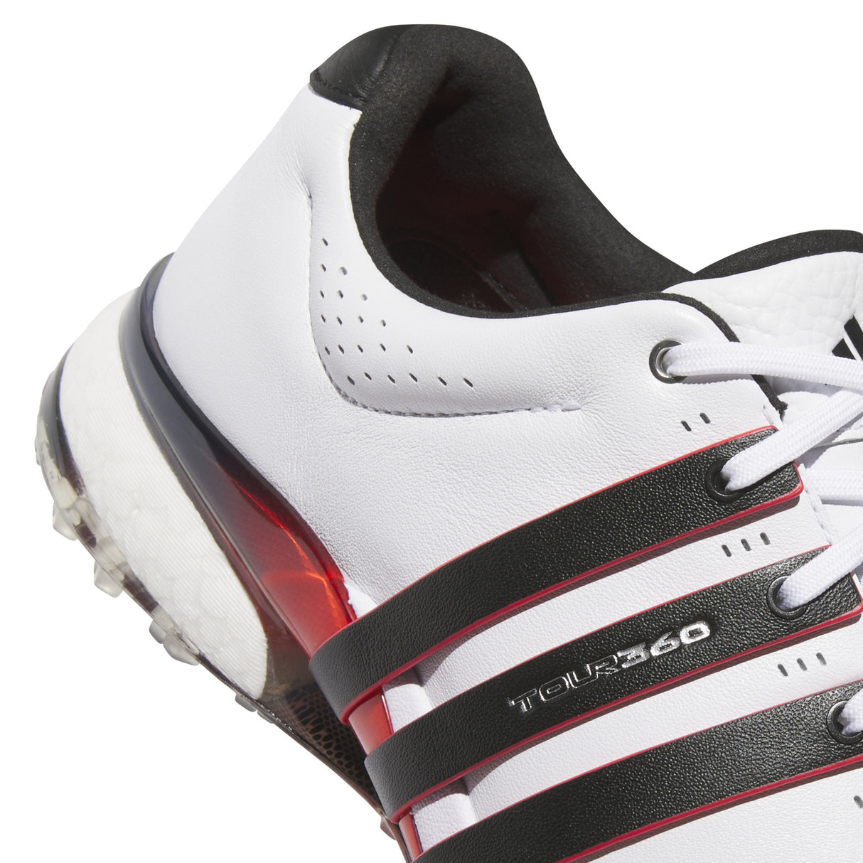 Adidas Tour 360 SL Herren Golfschuhe 2026, Weiß / Schwarz / Rot - Golflaedchen.de