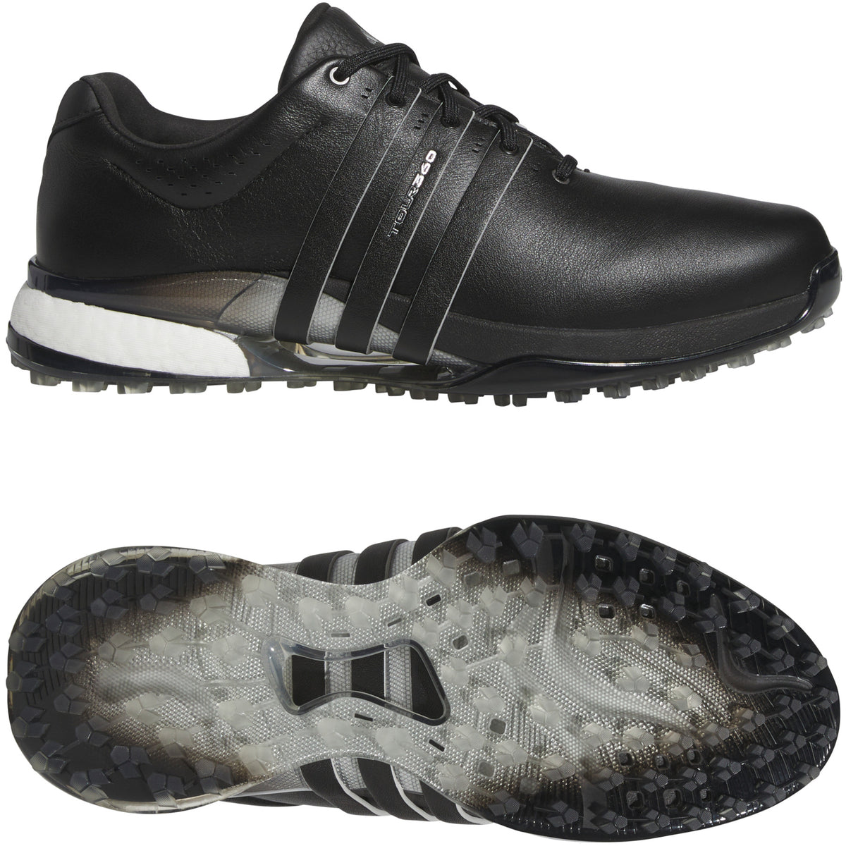 Adidas Tour 360 SL Herren Golfschuhe 2026, Schwarz / Grau - Golflaedchen.de