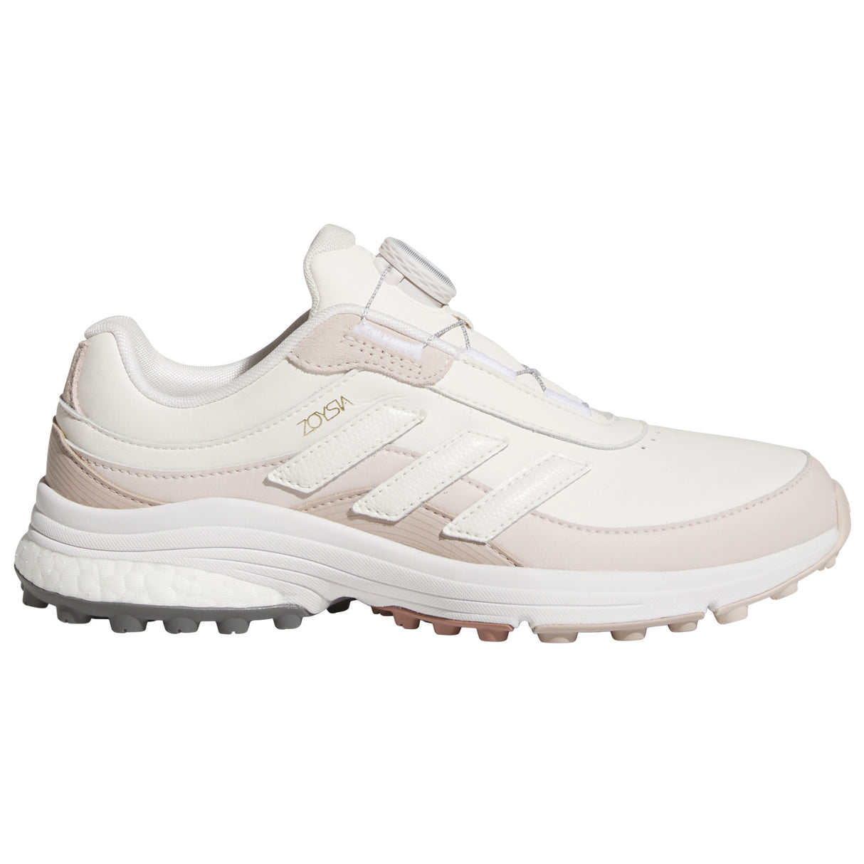 Adidas Zoysia BOA Damen Golfschuhe, Hellbraun / Weiß - Golflaedchen.de