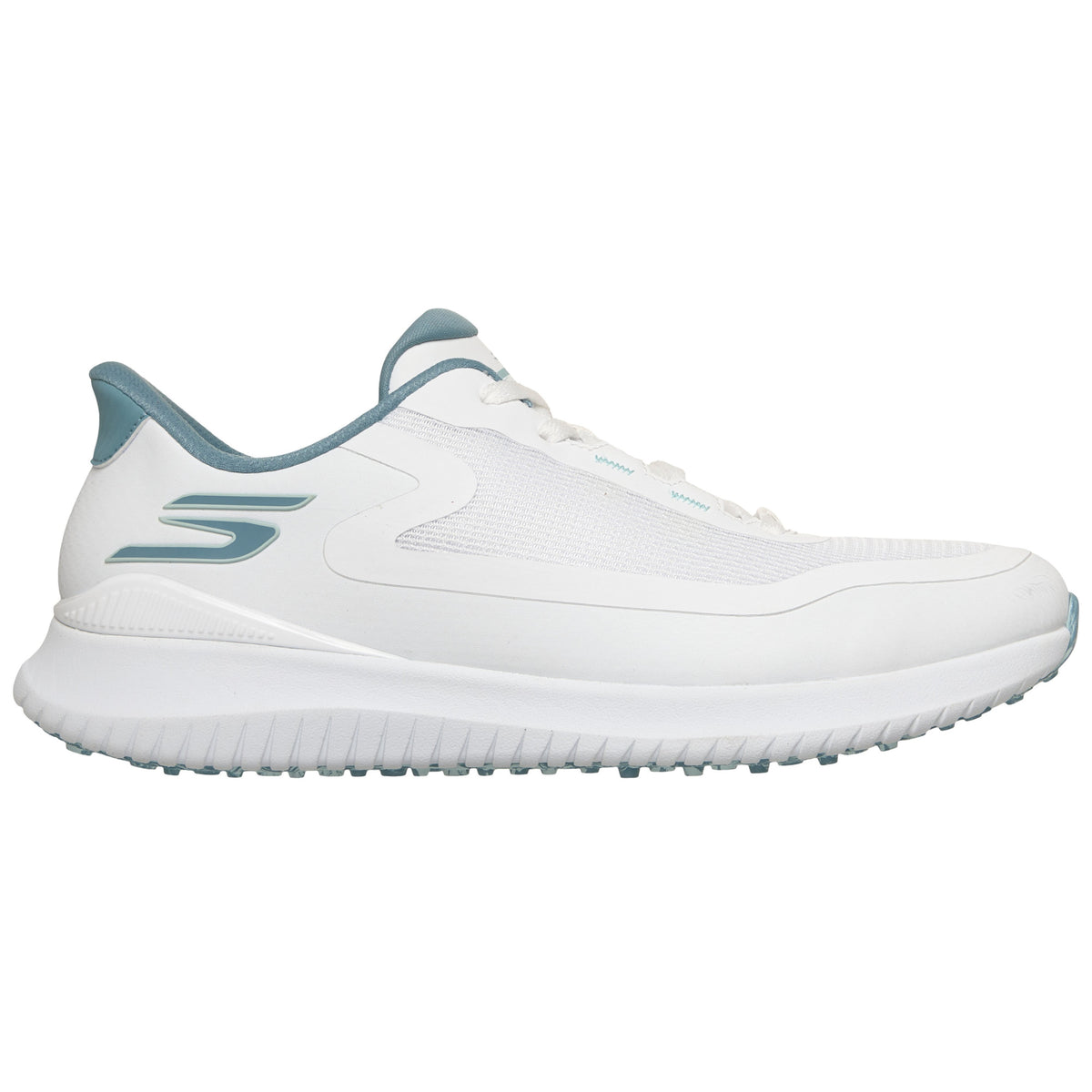 Skechers 2026 Flight Herren Golfschuhe, Weiß / Hellblau - Golflaedchen.de