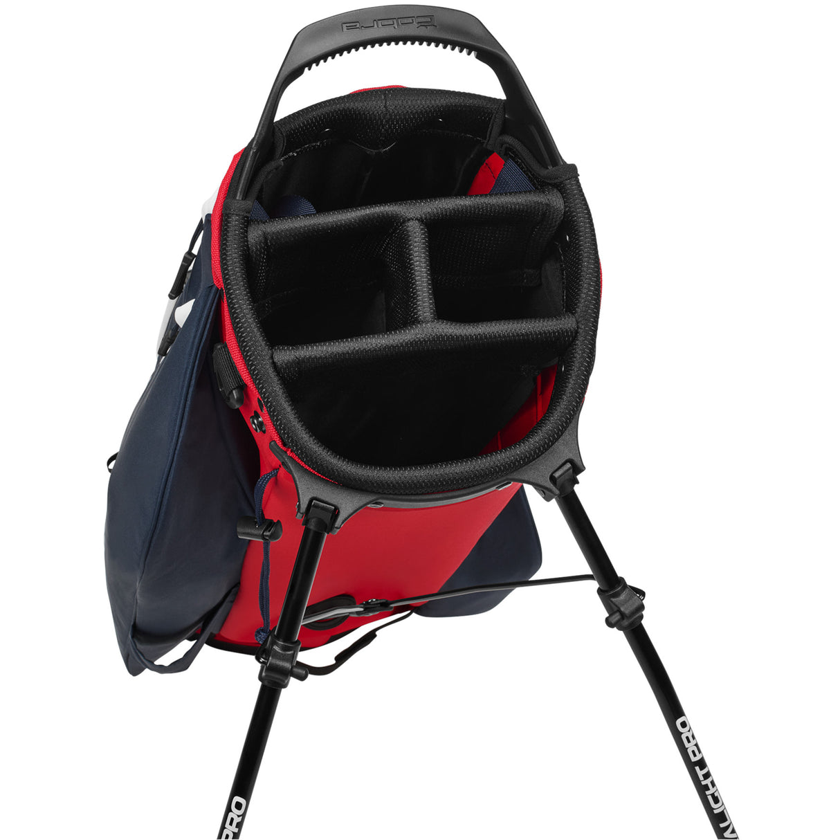 Cobra Ultralight Pro Standbag, Navy / Rot / Weiß - Golflaedchen.de