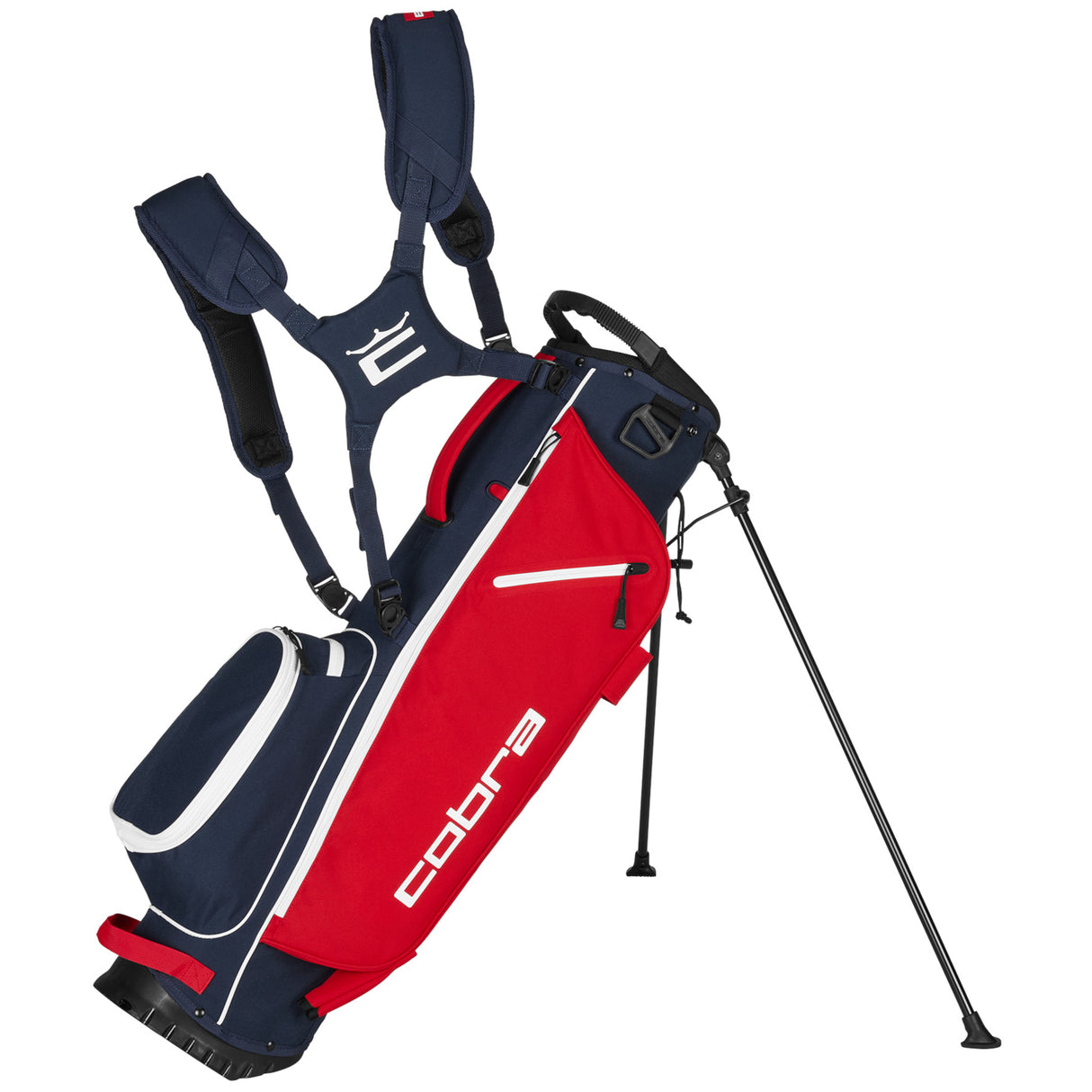 Cobra Ultralight Standbag, Navy / Rot / Weiß - Golflaedchen.de