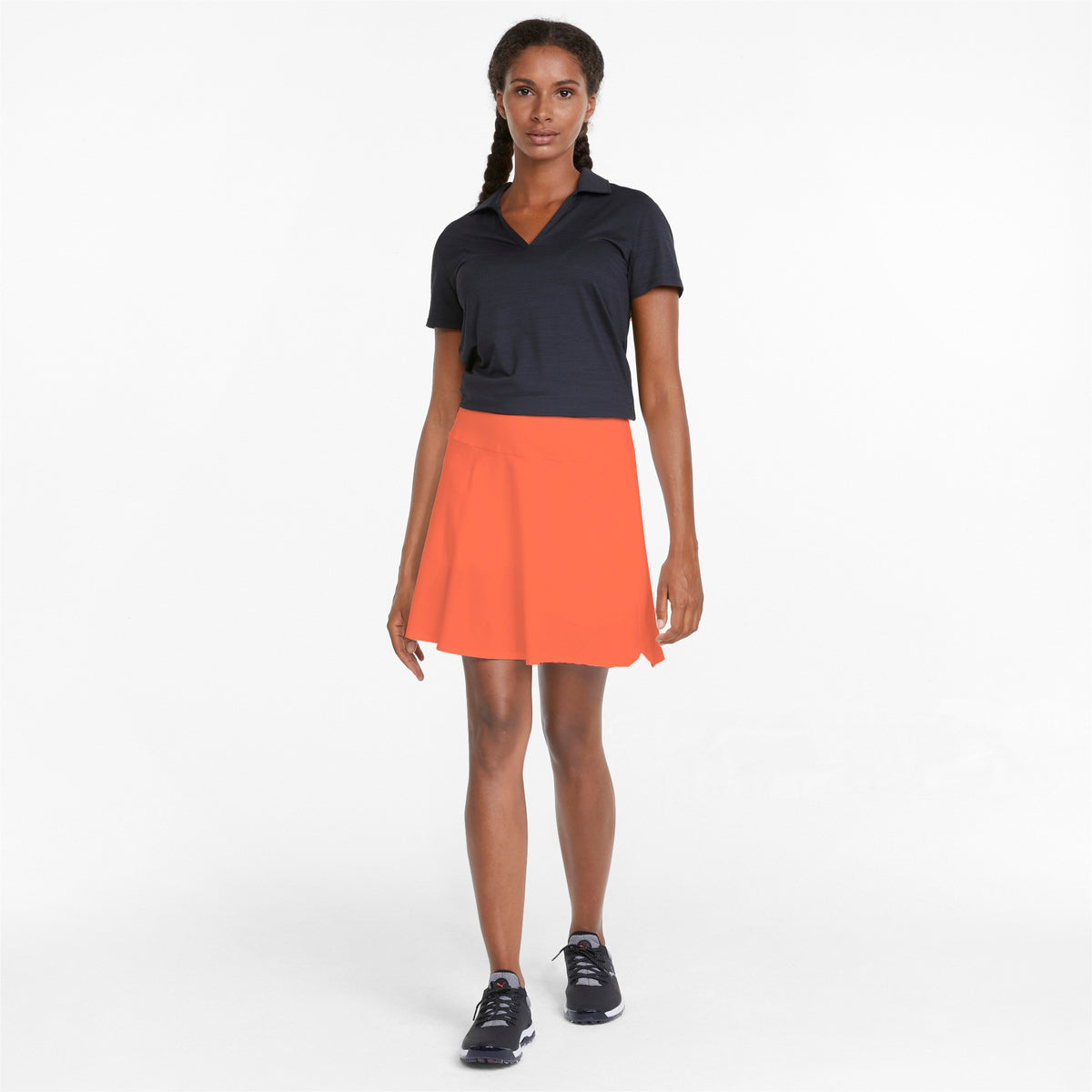 Puma PWRSHAPE Damen Golf Rock, Coral - Golflaedchen.de