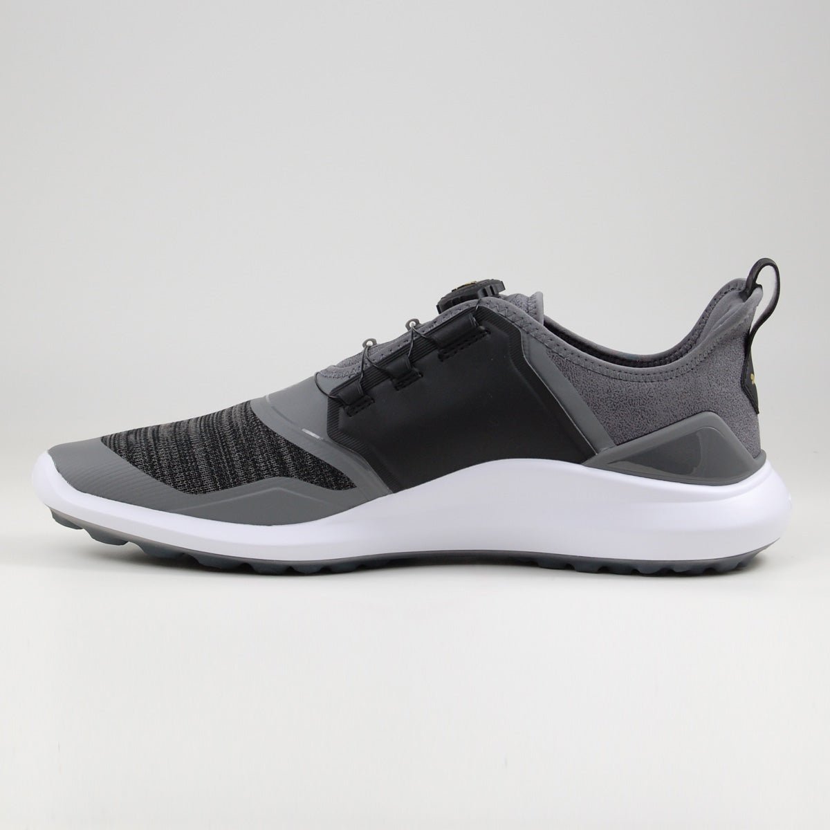 Puma IGNITE NXT Disc Herren Golfschuhe, Dunkelgrau / Schwarz - Golflaedchen.de