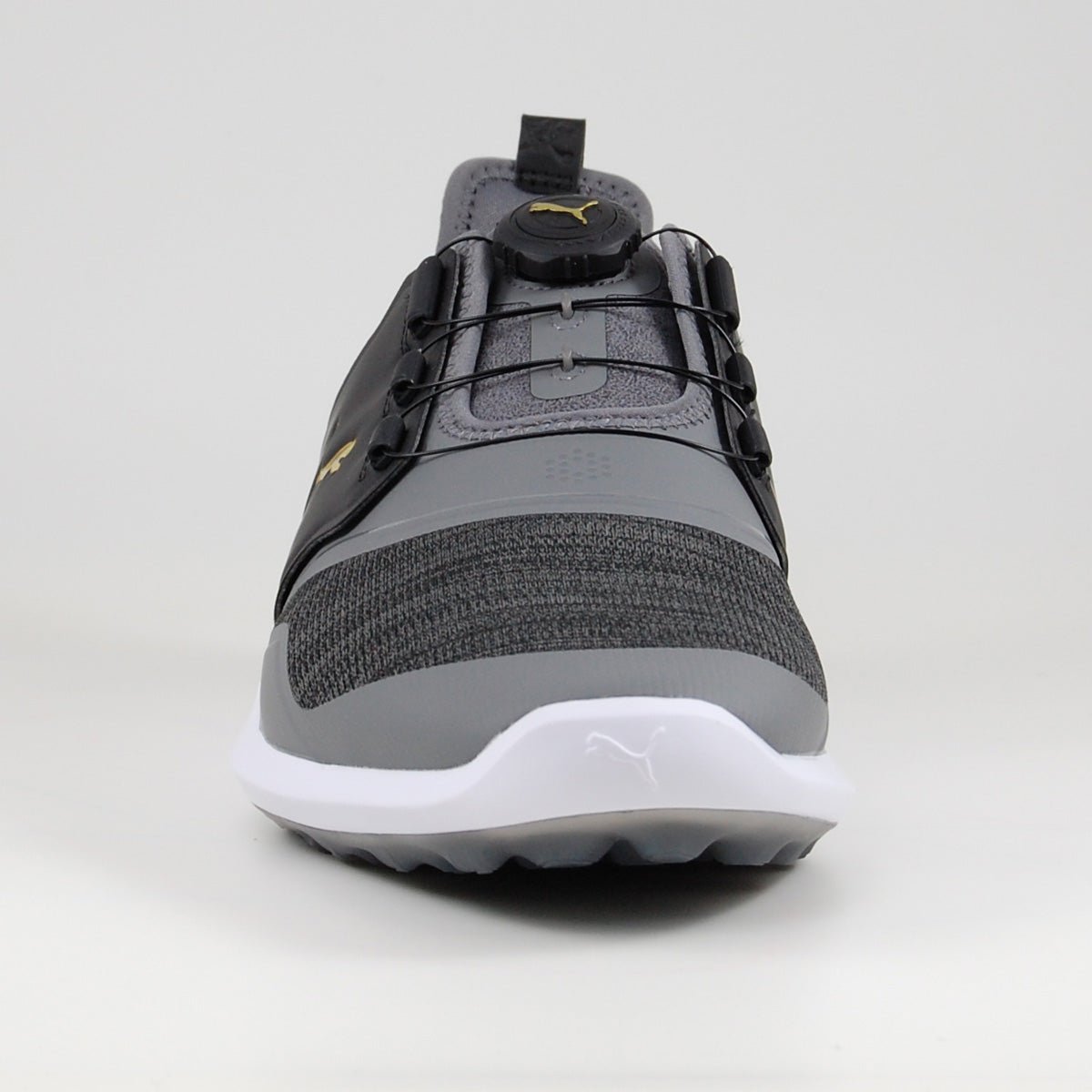Puma IGNITE NXT Disc Herren Golfschuhe, Dunkelgrau / Schwarz - Golflaedchen.de