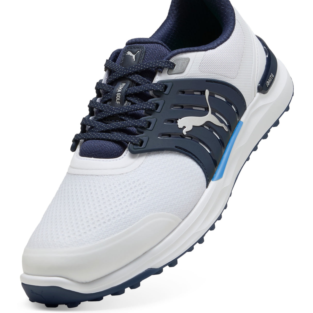 Puma IGNITE Elevate 2 Herren Golfschuhe, Weiß / Navy - Golflaedchen.de