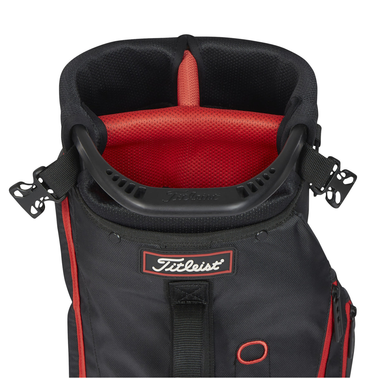 Titleist 2026 Premium Carrybag / Pencil Bag, Schwarz / Rot - Golflaedchen.de