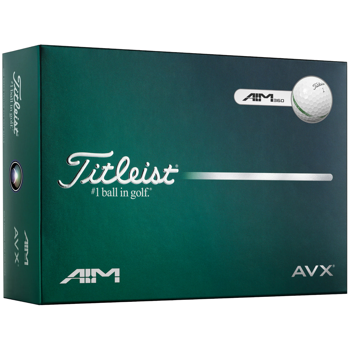 Titleist 2026 AVX AIM 360° Golfbälle, Weiß, 12 Stück - Golflaedchen.de