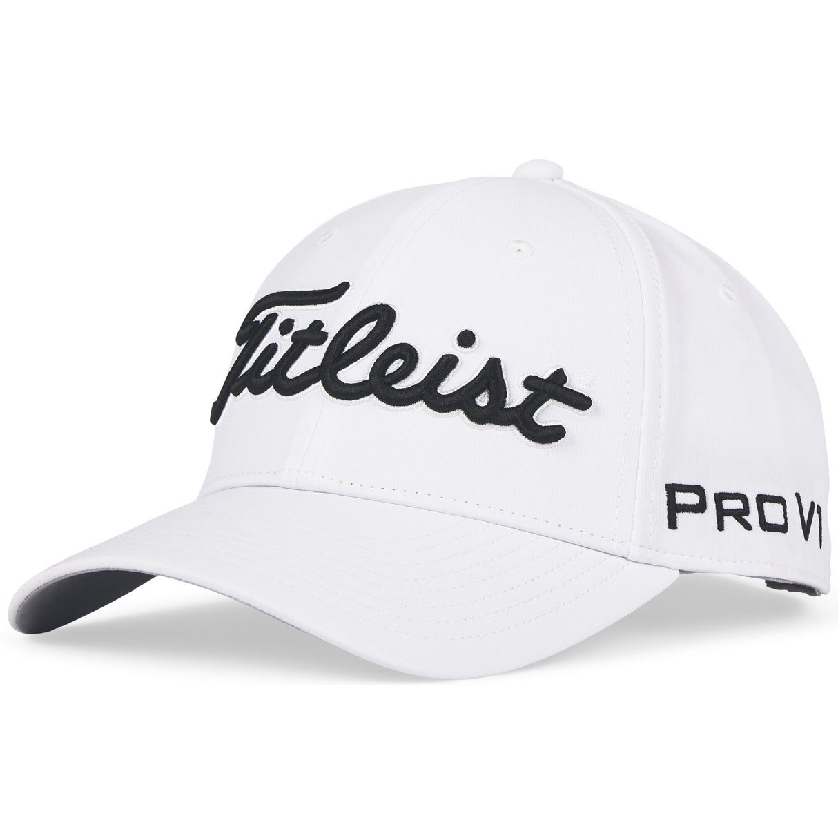 Titleist 2026 Tour Performance Herren Cap, Weiß / Schwarz - Golflaedchen.de