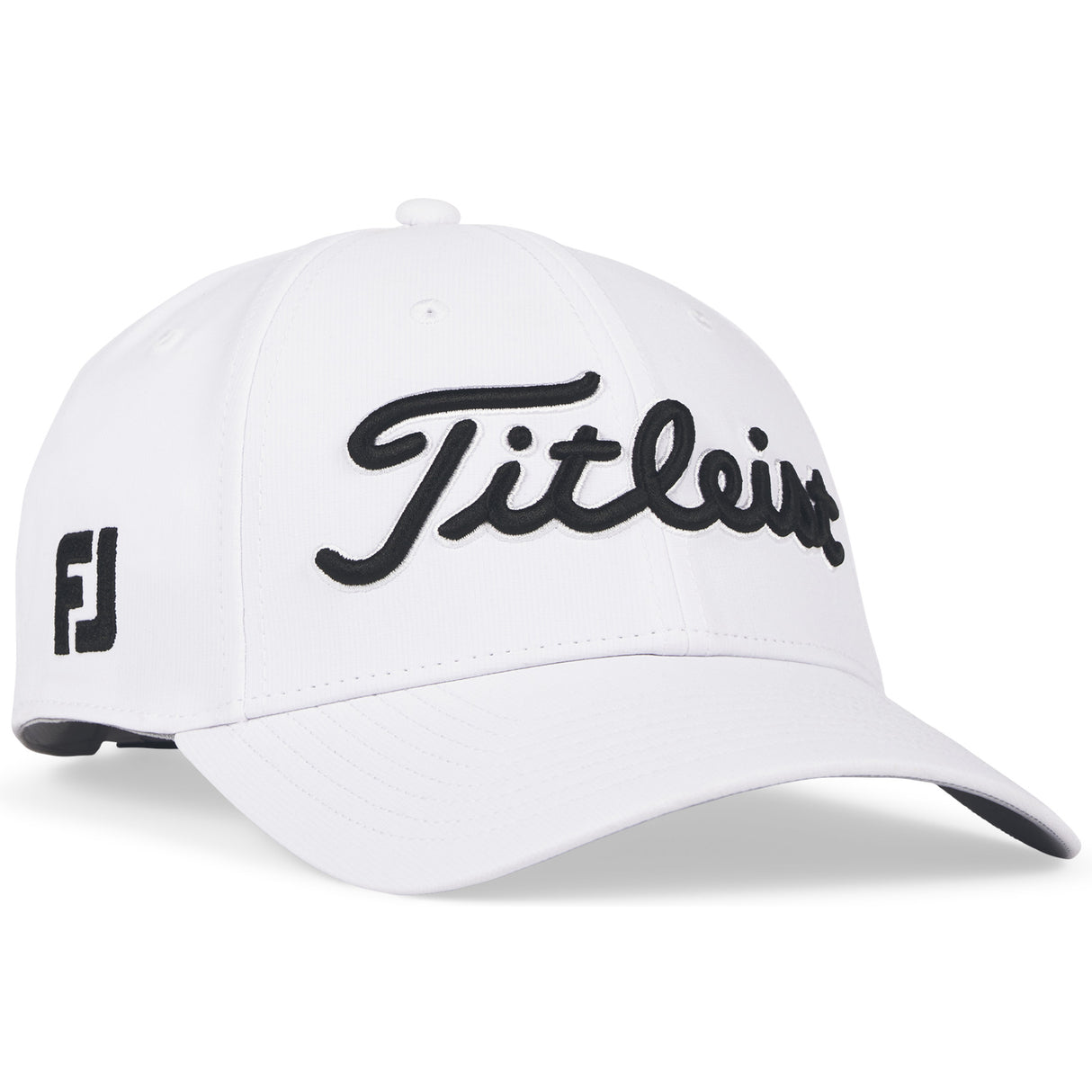 Titleist 2026 Tour Performance Herren Cap, Weiß / Schwarz - Golflaedchen.de