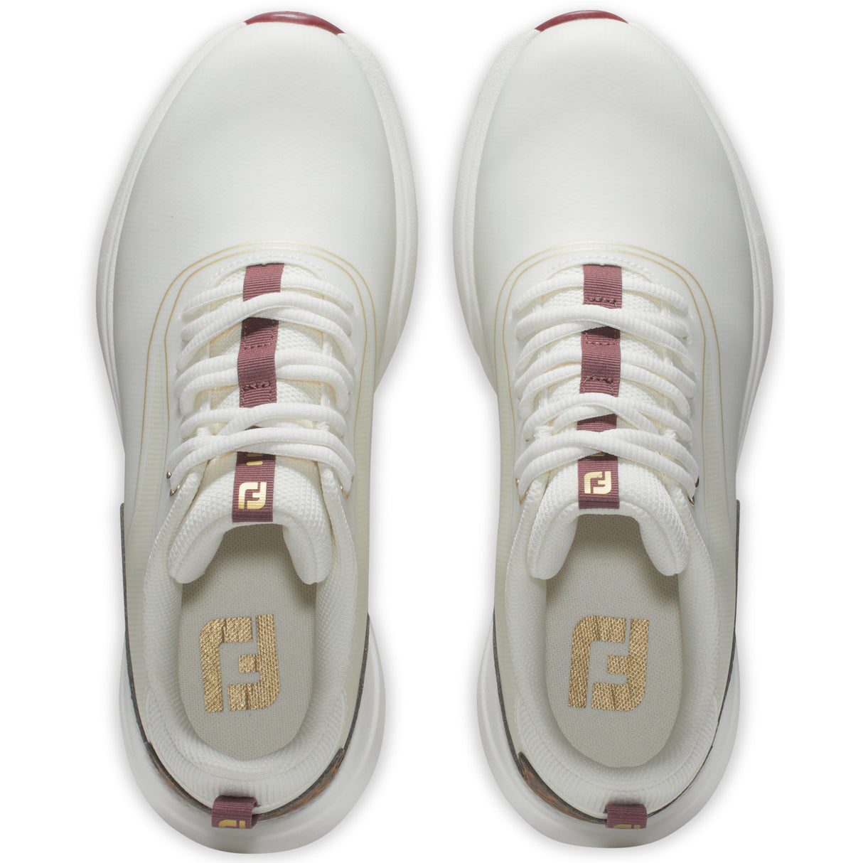 FootJoy Performa Damen Golfschuhe, Cremeweiß / Leo - Golflaedchen.de