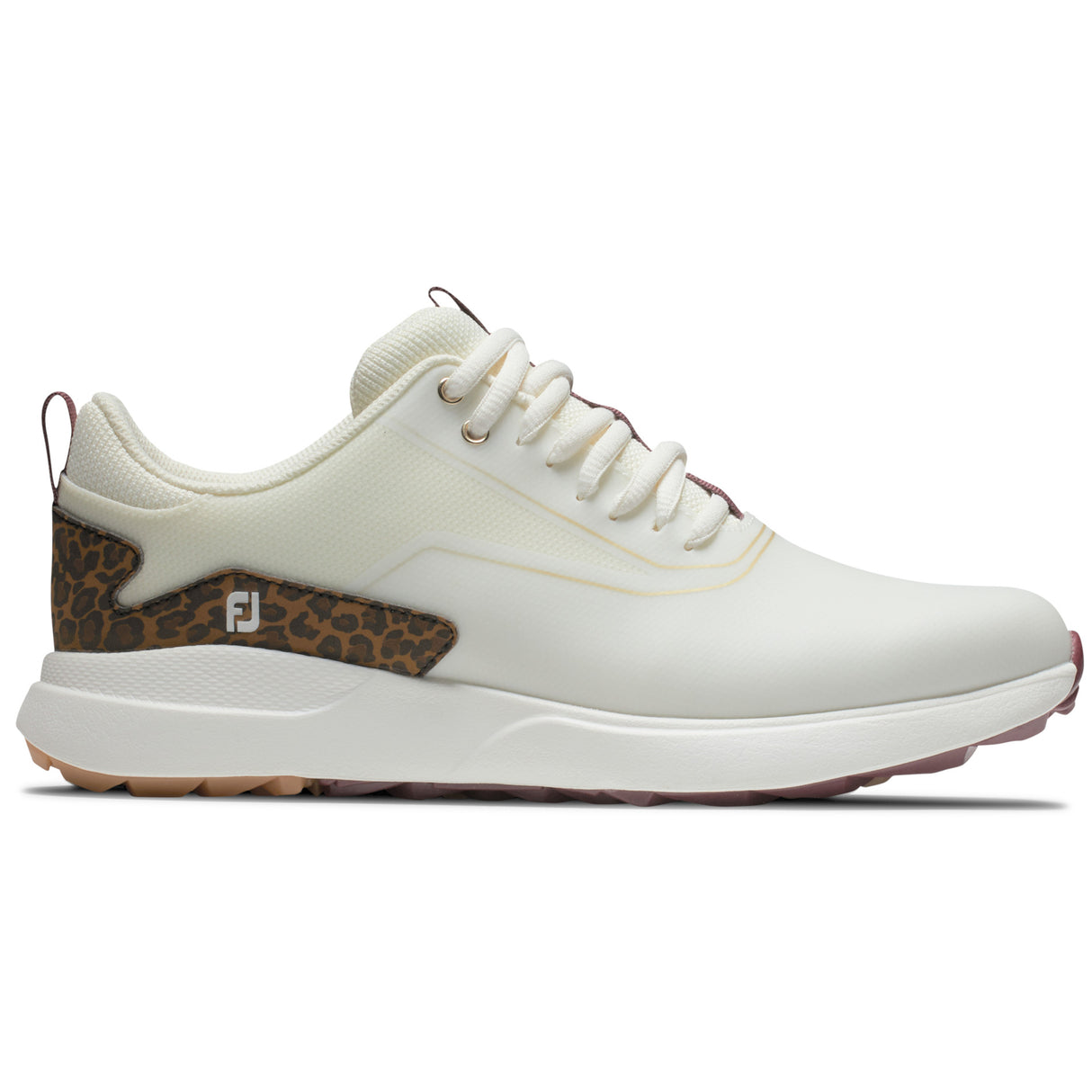 FootJoy Performa Damen Golfschuhe, Cremeweiß / Leo - Golflaedchen.de