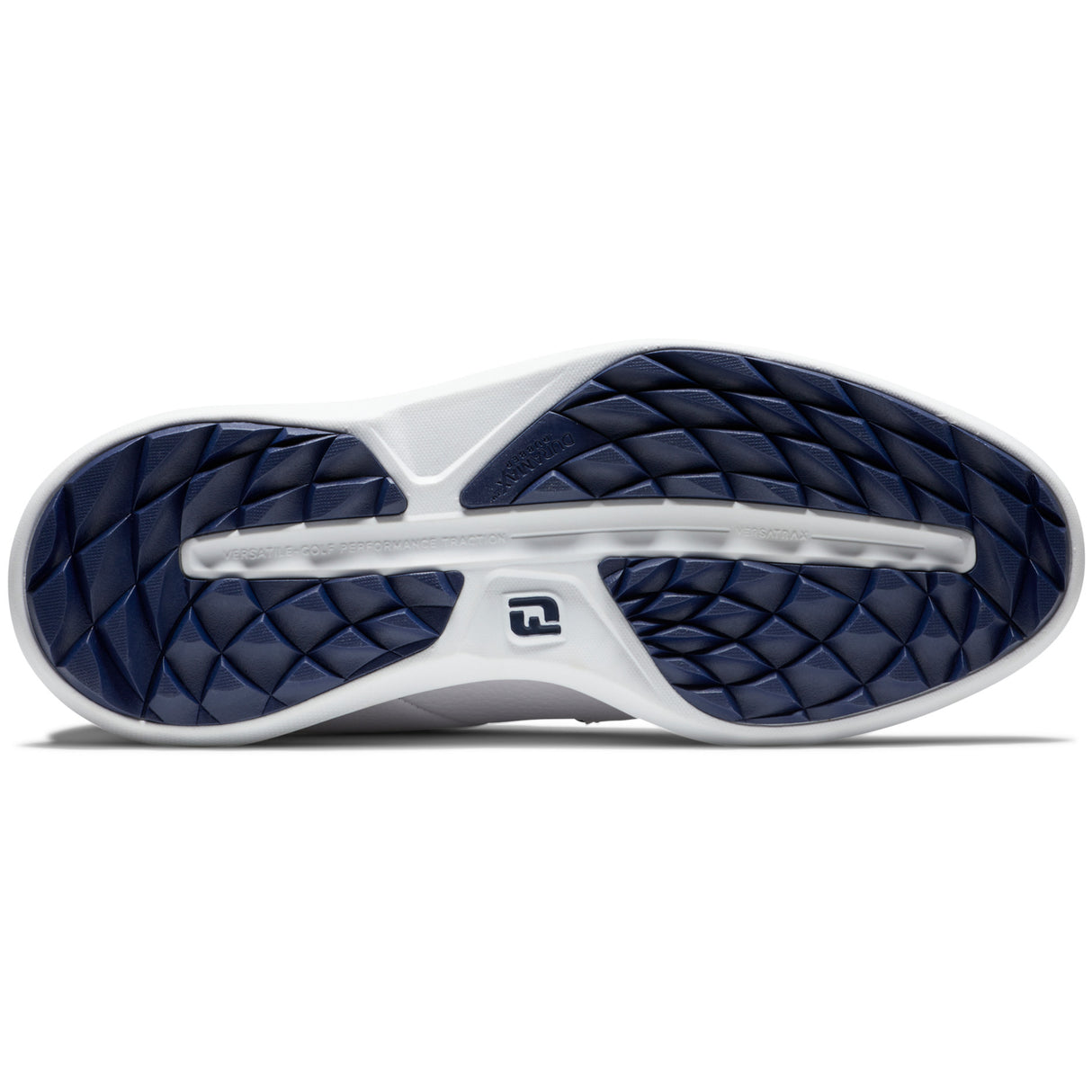 FootJoy 2026 Traditions SL Blucher Herren Golfschuhe, Weiß / Navy - Golflaedchen.de
