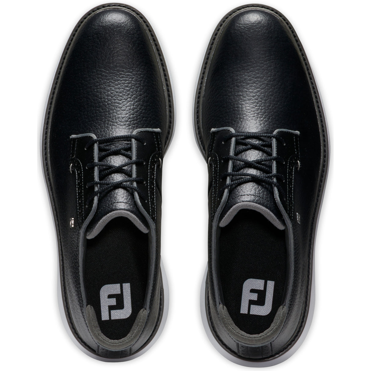 FootJoy 2026 Traditions SL Blucher Herren Golfschuhe, Schwarz / Weiß - Golflaedchen.de