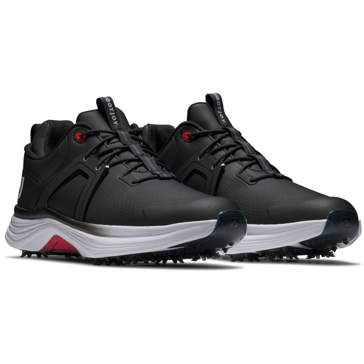 FootJoy Hyperflex 2026 Herren Golfschuhe, Schwarz / Weiß / Rot - Golflaedchen.de