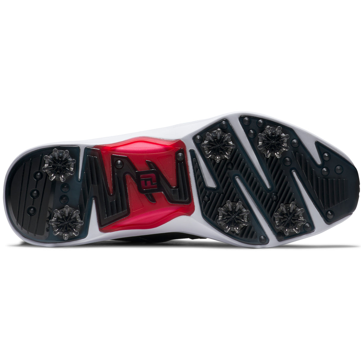 FootJoy Hyperflex 2026 Herren Golfschuhe, Schwarz / Weiß / Rot - Golflaedchen.de