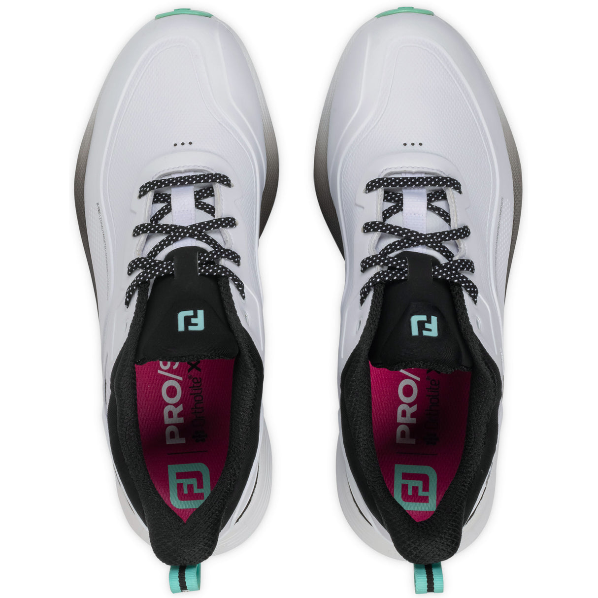 FootJoy 2026 Pro SL Herren Golfschuhe, Weiß / Schwarz - Golflaedchen.de