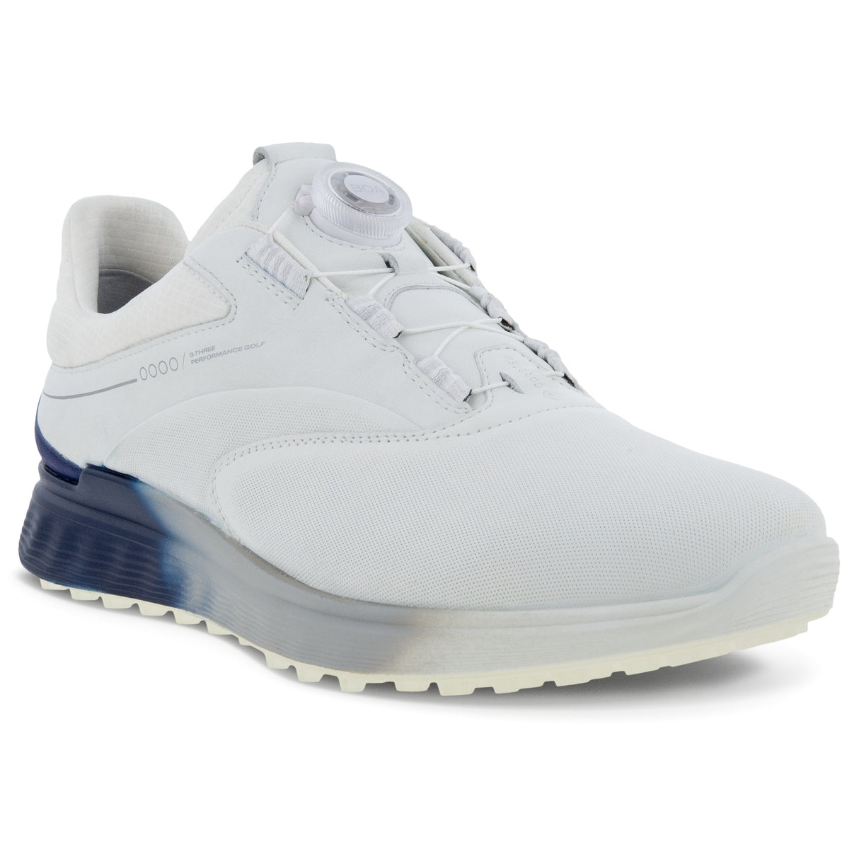 Ecco S - Three GTX BOA Herren Golfschuhe, Weiß / Blau - Golflaedchen.de