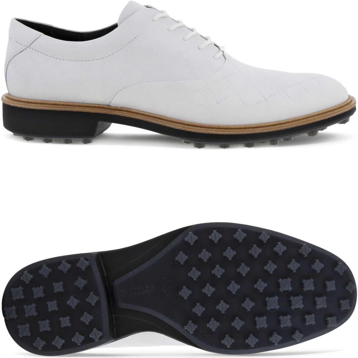 Ecco Golf Classic Hybrid Herren Golfschuhe, Weiß - Golflaedchen.de