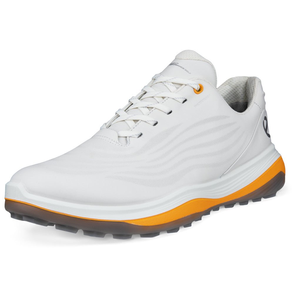 Ecco LT1 Herren Golfschuhe, Weiß / Orange - Golflaedchen.de