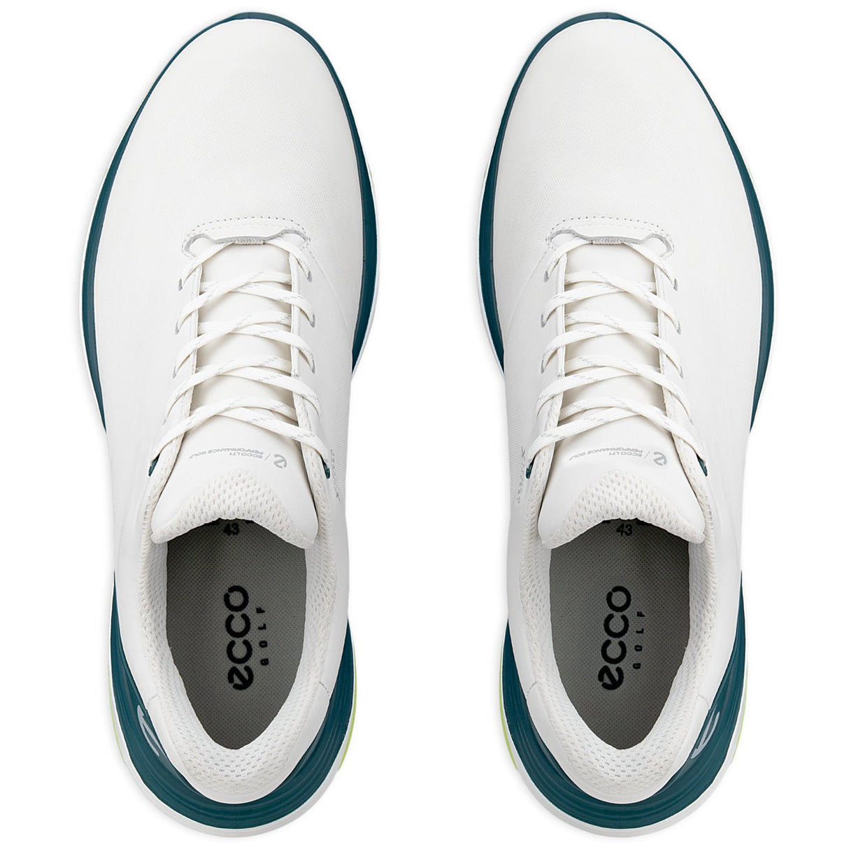 Ecco LT1 Herren Golfschuhe 2026, Weiß / Grün - Golflaedchen.de