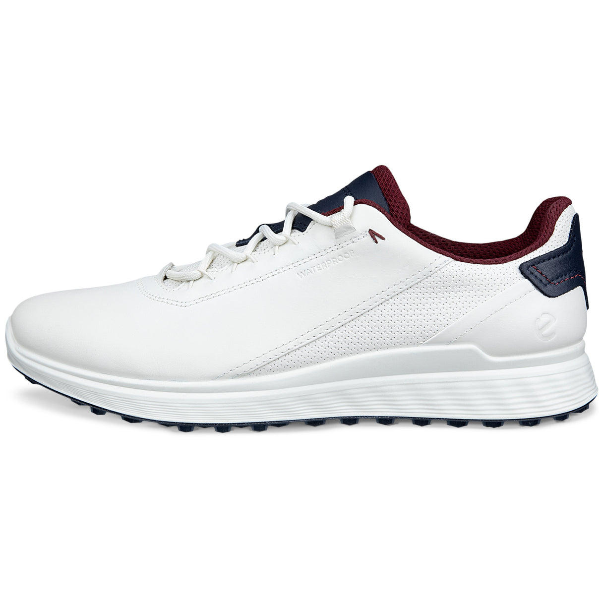 Ecco 2026 S - Casual Herren Golfschuhe, Weiß / Blau / Rot - Golflaedchen.de
