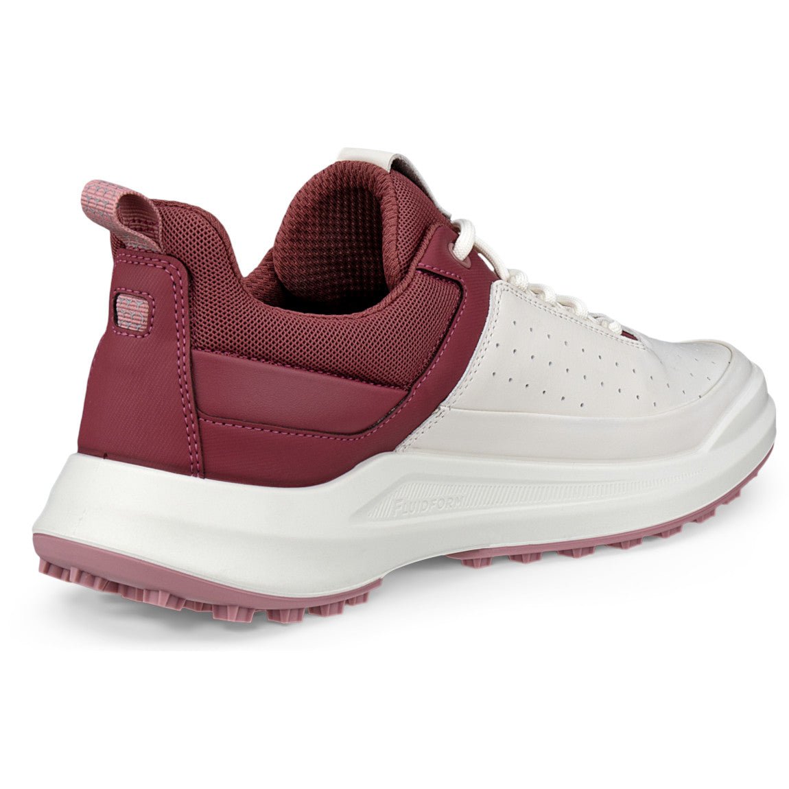 Ecco Golf Core Damen Golfschuhe, Offwhite / Weinrot - Golflaedchen.de