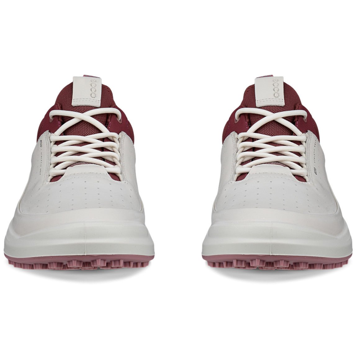 Ecco Golf Core Damen Golfschuhe, Offwhite / Weinrot - Golflaedchen.de