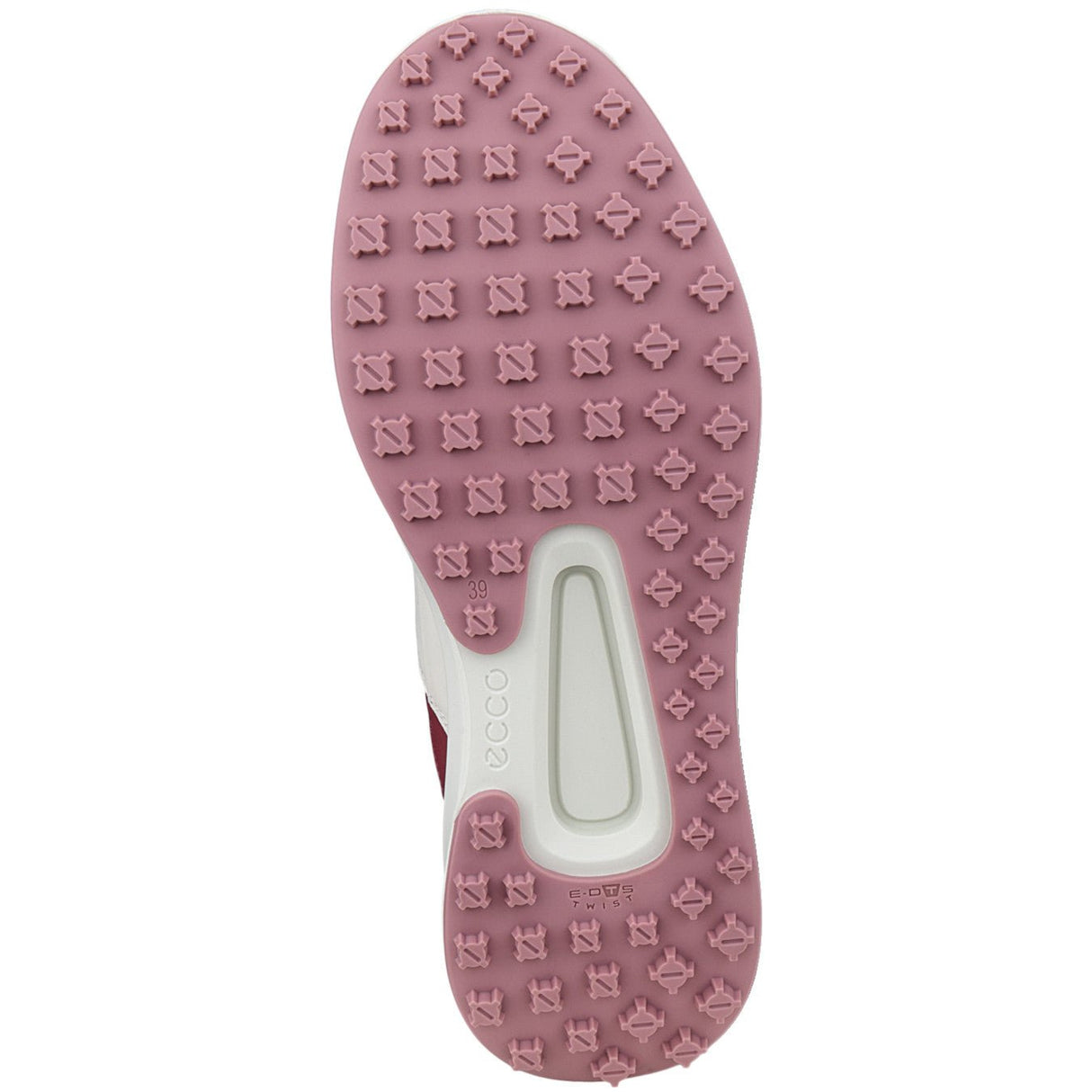 Ecco Golf Core Damen Golfschuhe, Offwhite / Weinrot - Golflaedchen.de