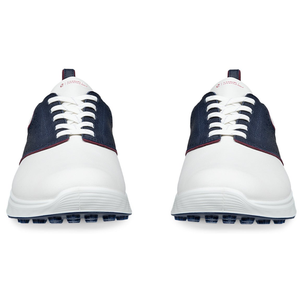 Ecco S - Casual Herren Golfschuhe 2026, Weiß / Marine - Golflaedchen.de