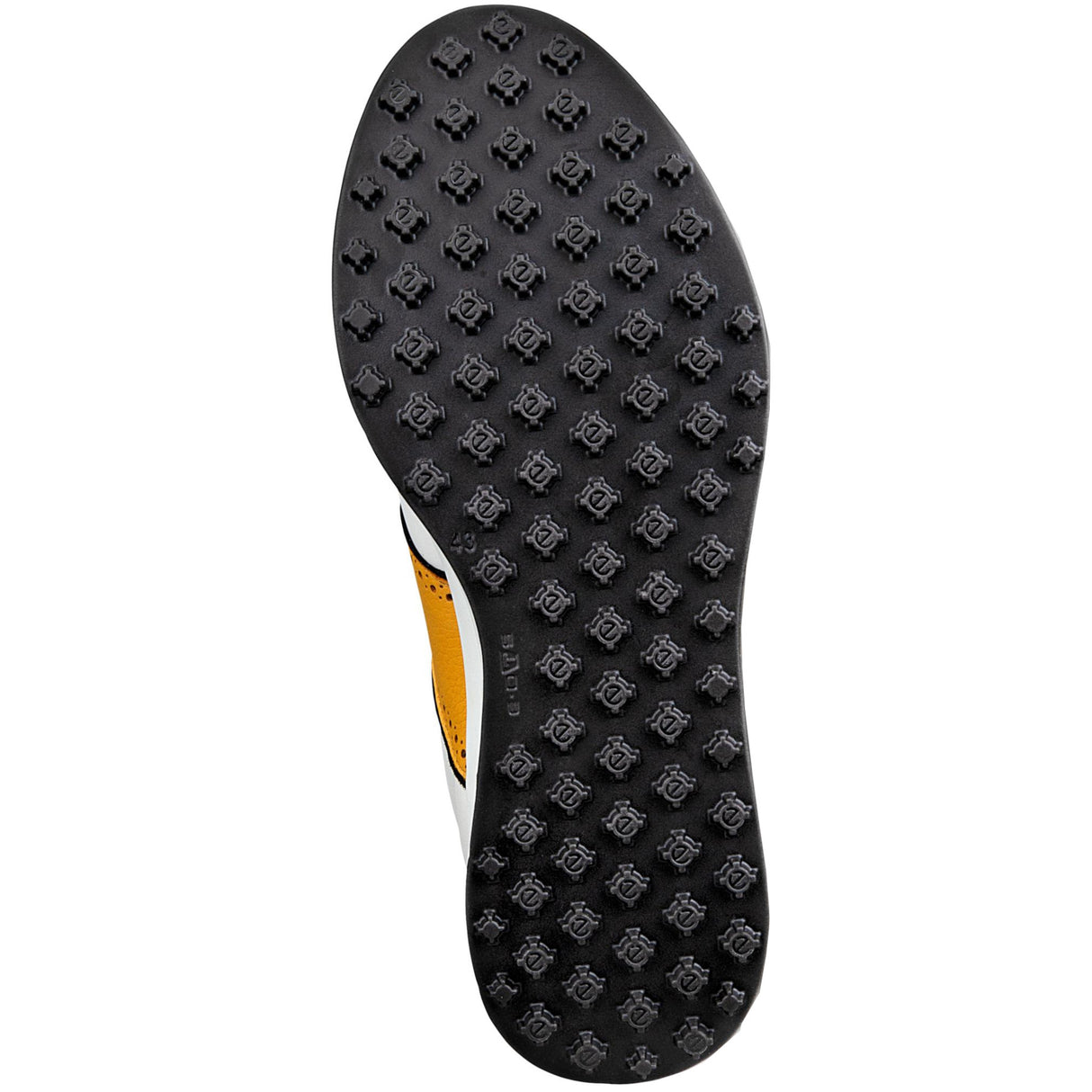 Ecco S - Casual Herren Golfschuhe 2026, Weiß / Saffran - Golflaedchen.de