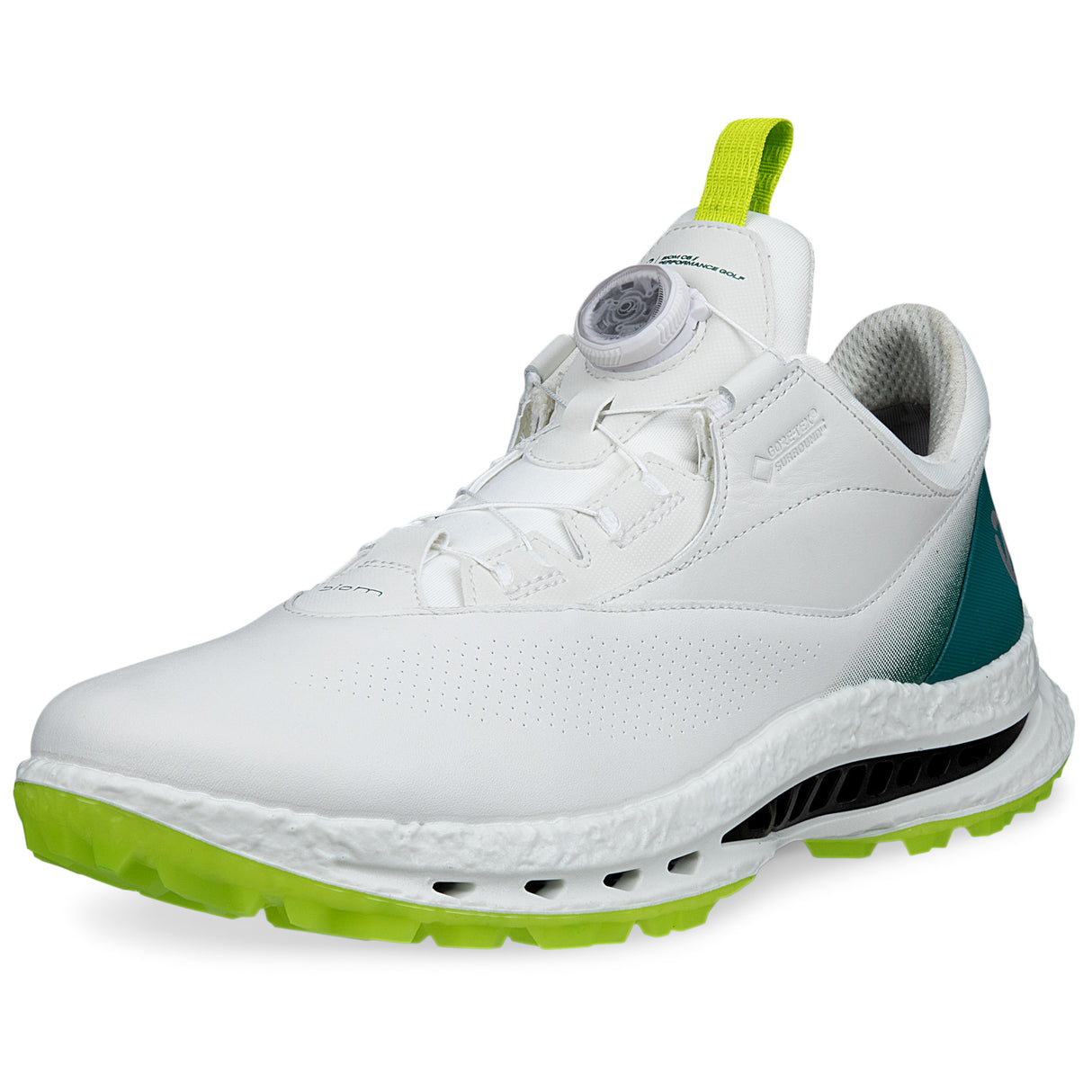 Ecco Biom C5 GTX BOA Herren Golfschuhe, Weiß / Grün - Golflaedchen.de