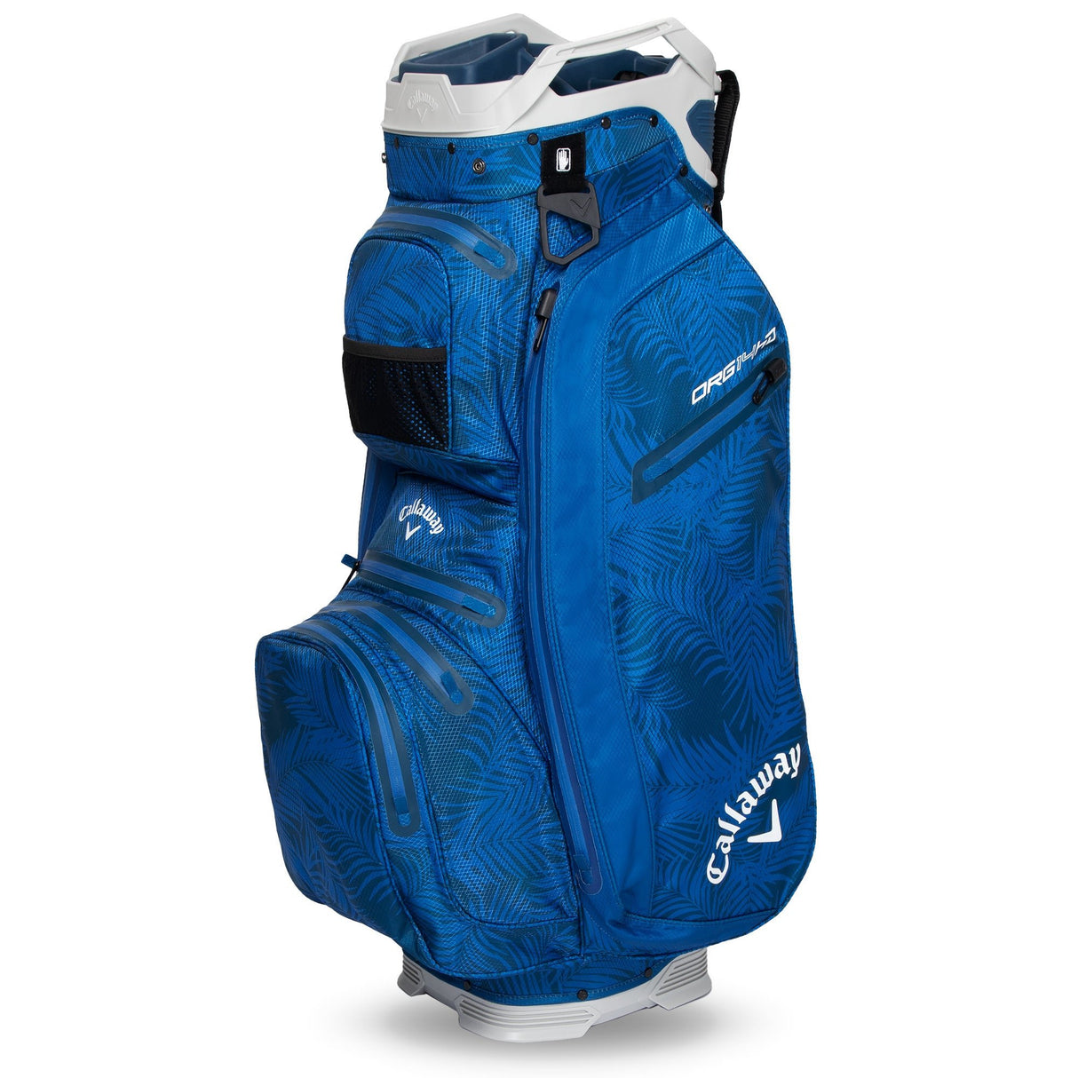 Callaway 2025 Org 14 HD Waterproof Cartbag, Blue Palms / Light Grey - Golflaedchen.de