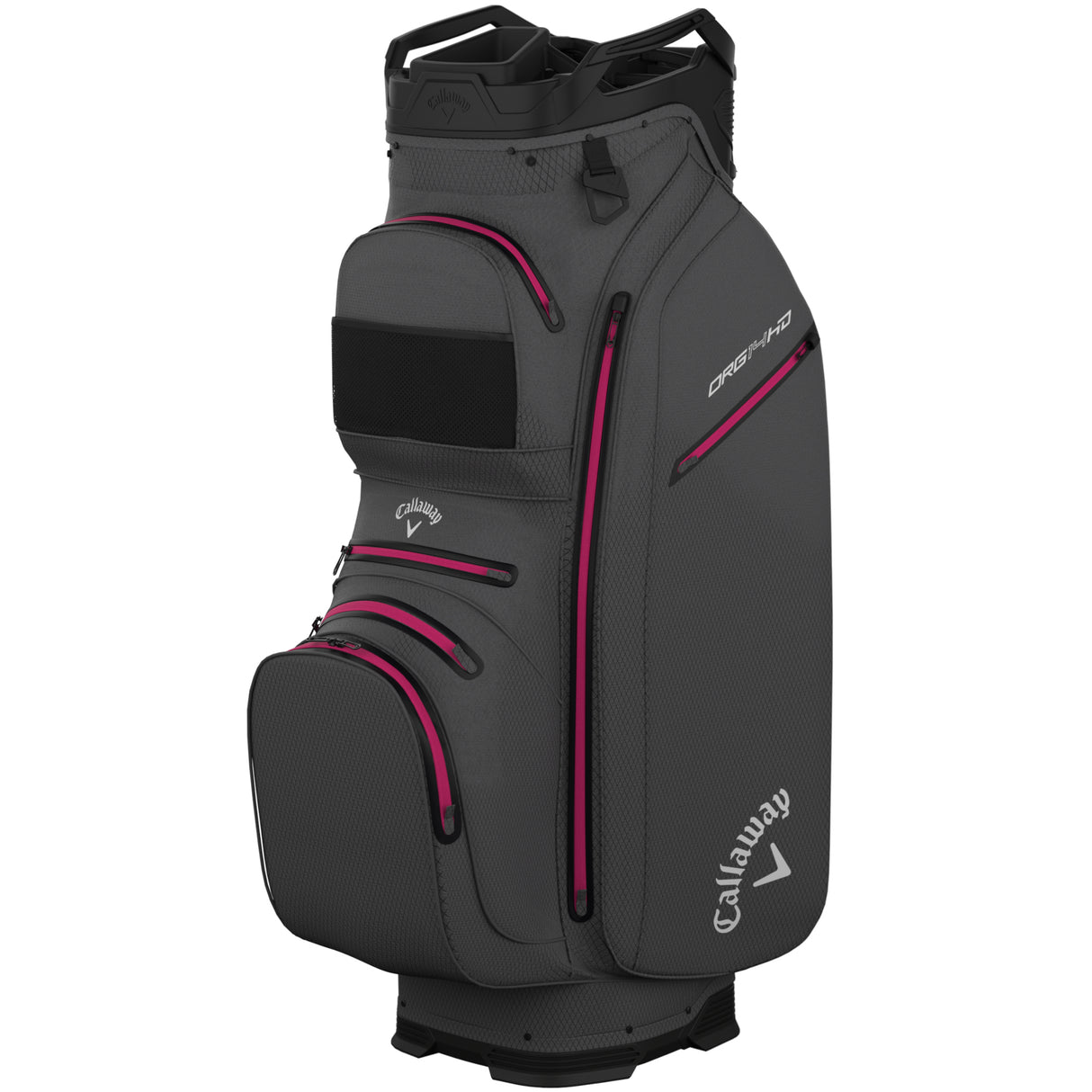 Callaway 2026 Org 14 HD Waterproof Damen Cartbag, Anthrazitgrau / Pink - Golflaedchen.de