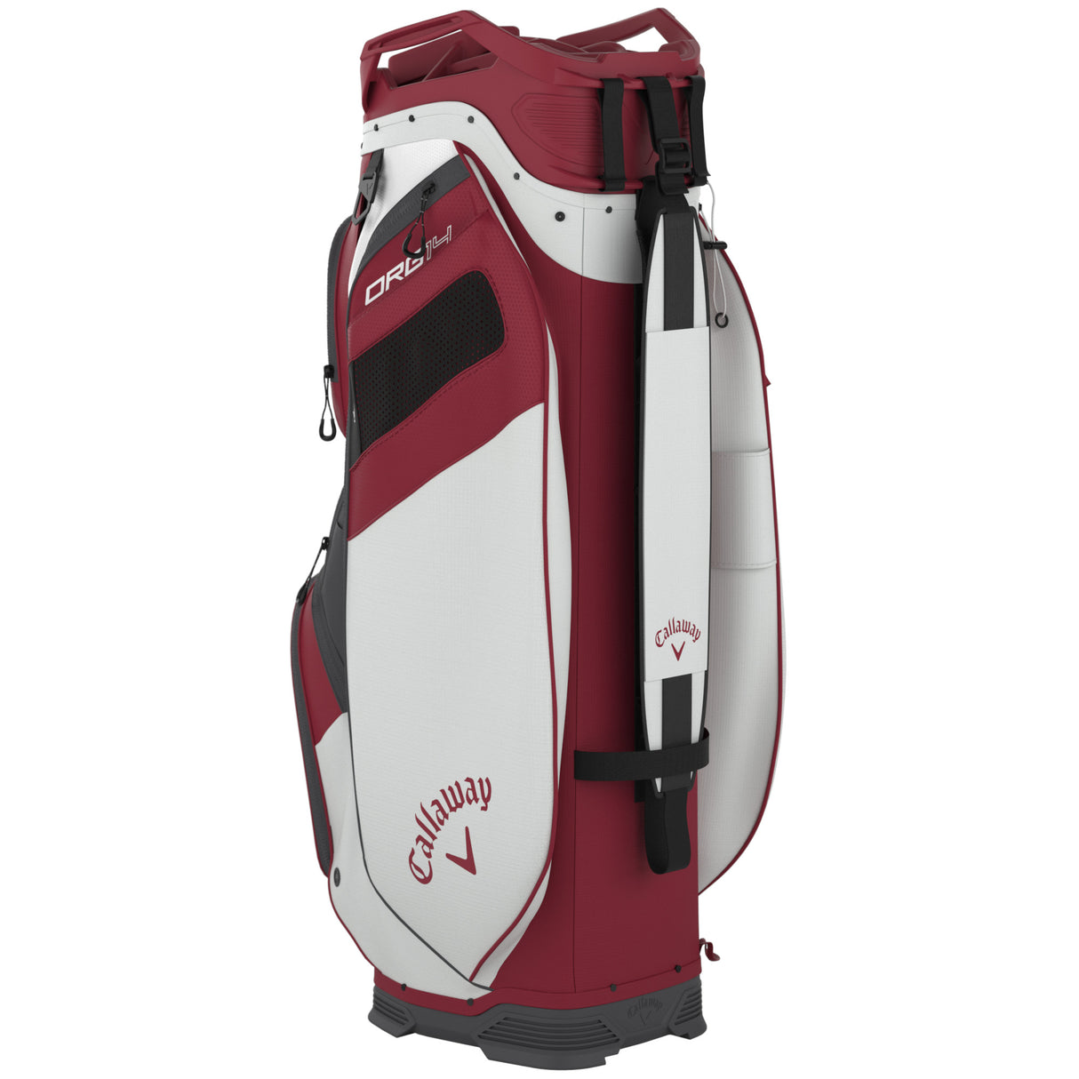 Callaway 2025 Org 14 Cartbag, Weiß / Rot - Golflaedchen.de